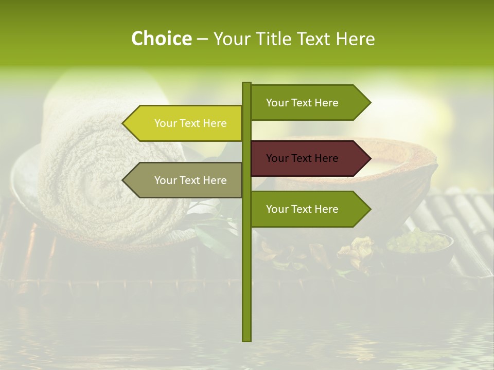 Bamboo Reflection Sunny PowerPoint Template