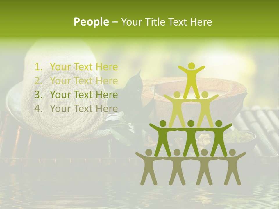 Bamboo Reflection Sunny PowerPoint Template