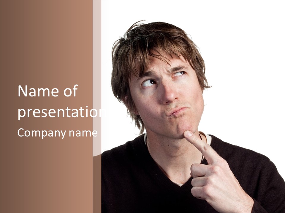 Copyspace Facial Comedy PowerPoint Template