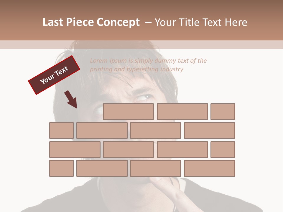 Copyspace Facial Comedy PowerPoint Template
