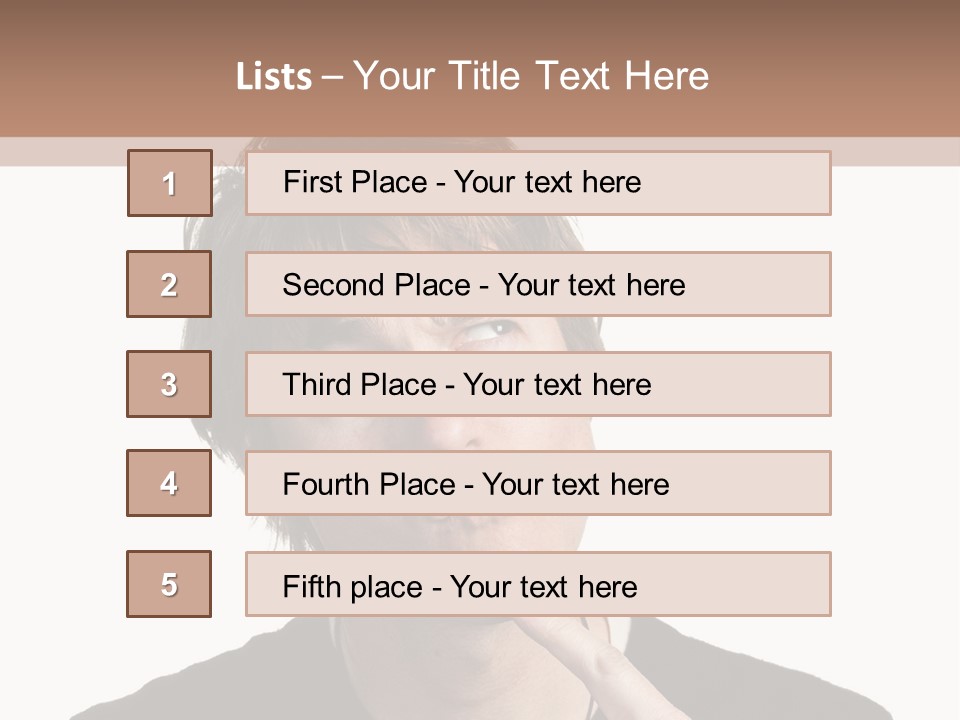 Copyspace Facial Comedy PowerPoint Template