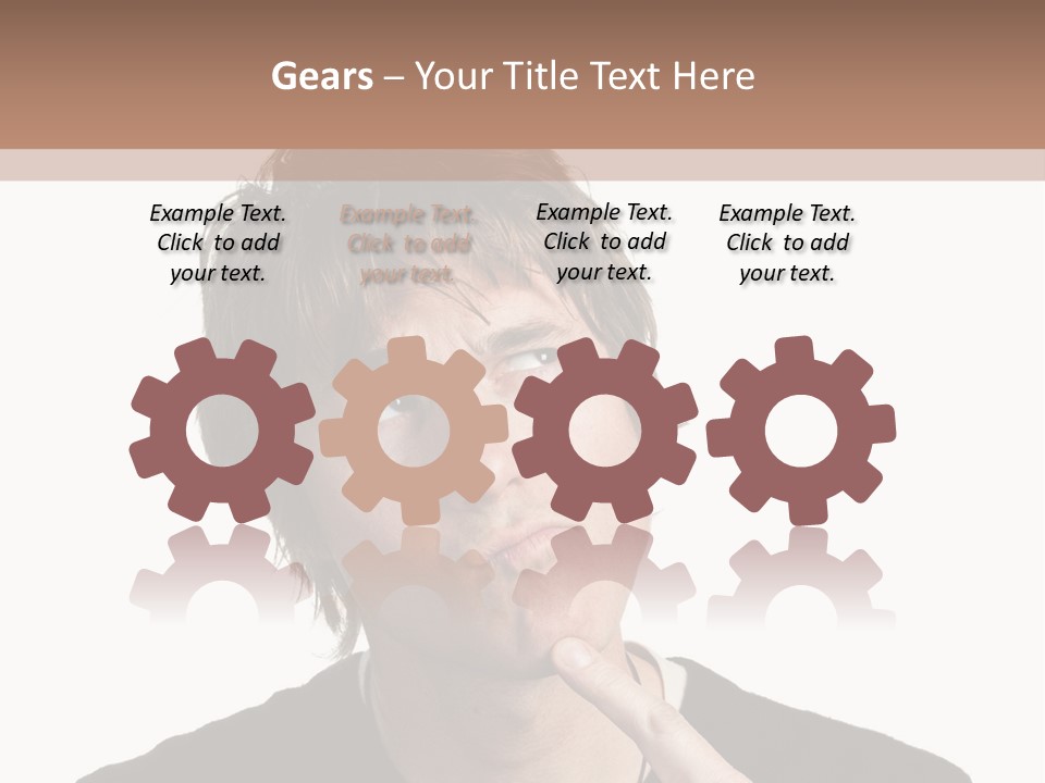 Copyspace Facial Comedy PowerPoint Template