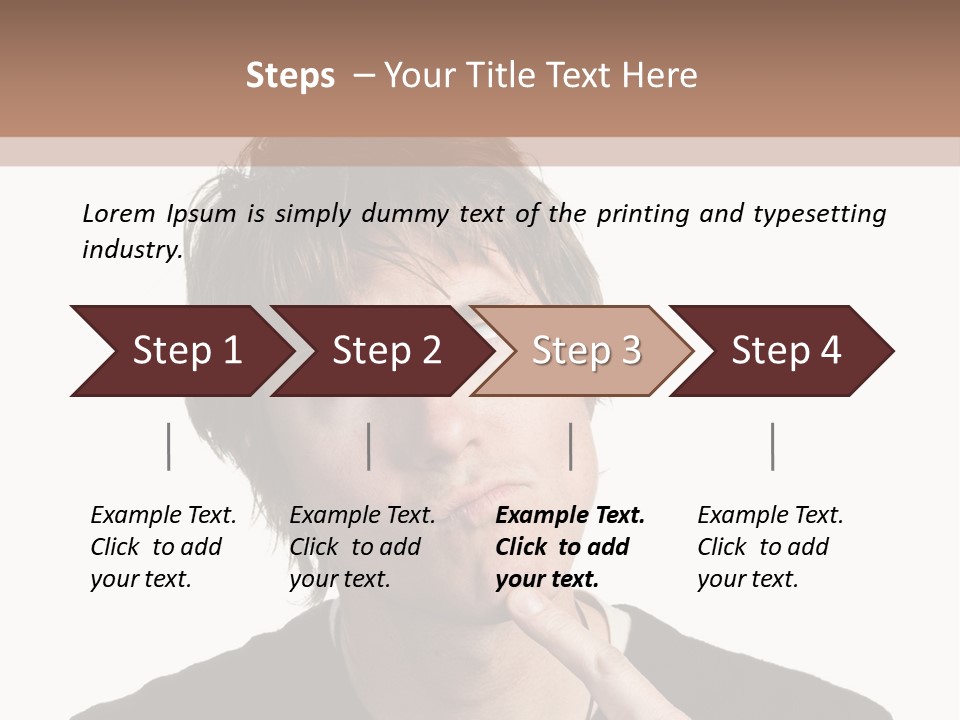 Copyspace Facial Comedy PowerPoint Template
