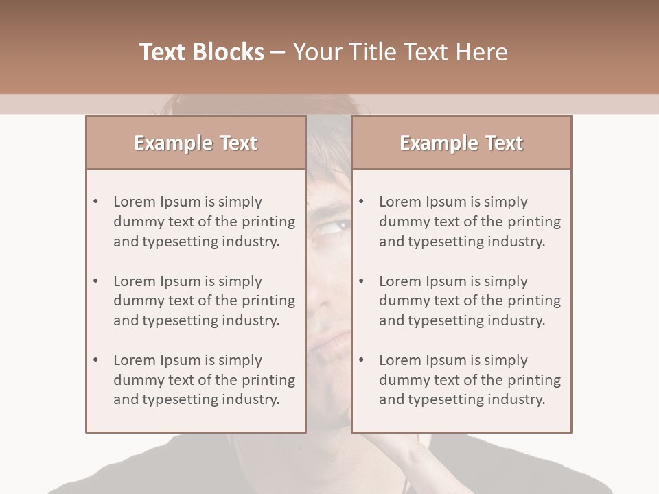 Copyspace Facial Comedy PowerPoint Template