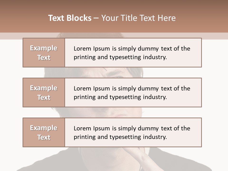 Copyspace Facial Comedy PowerPoint Template