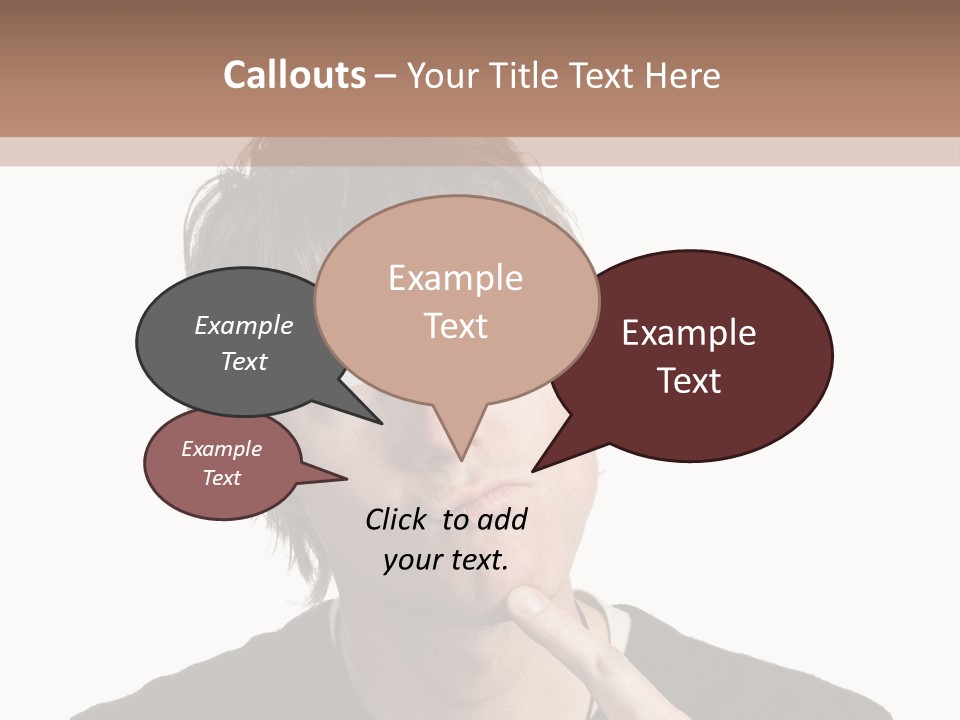 Copyspace Facial Comedy PowerPoint Template