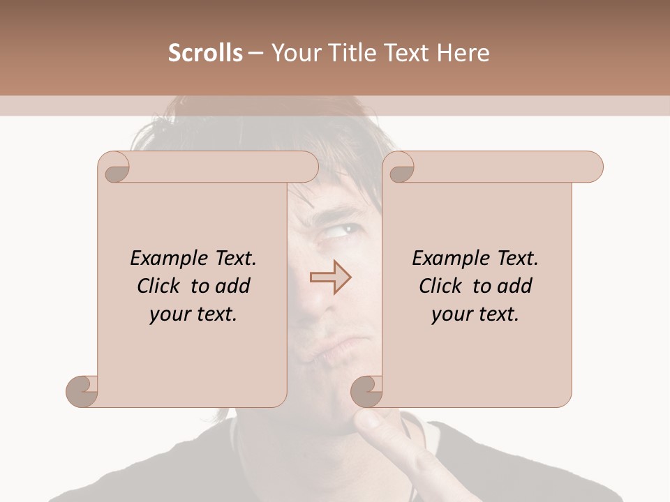 Copyspace Facial Comedy PowerPoint Template