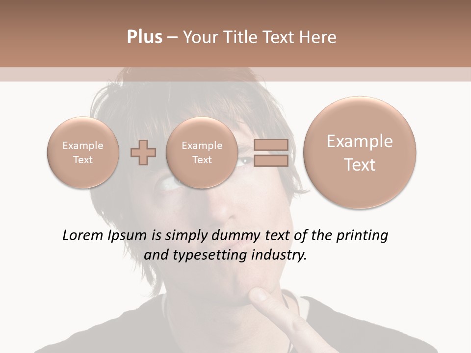 Copyspace Facial Comedy PowerPoint Template