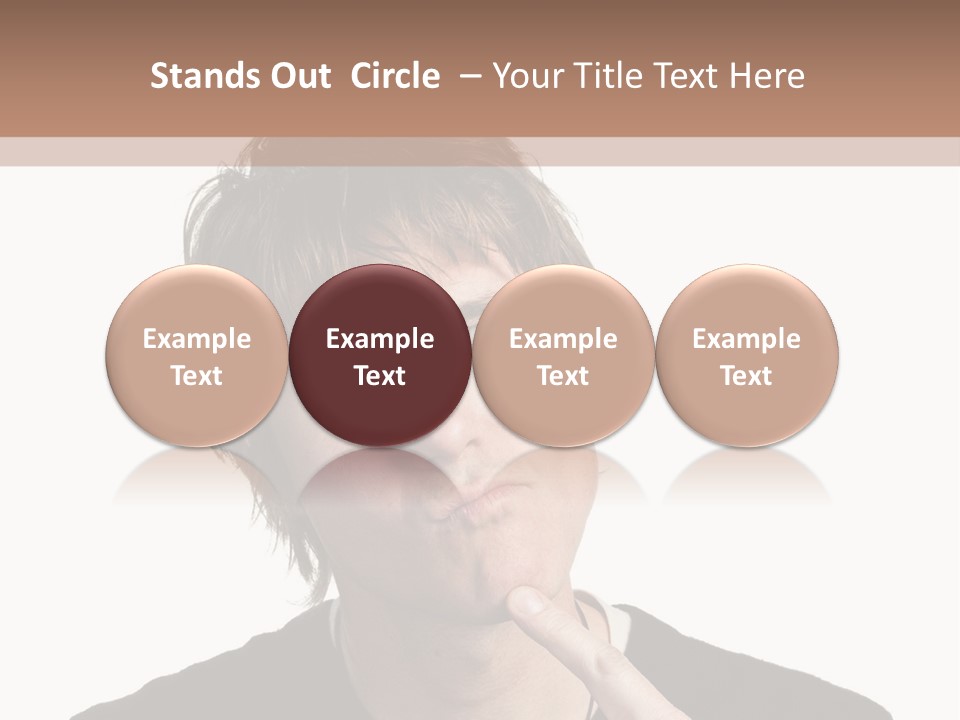 Copyspace Facial Comedy PowerPoint Template