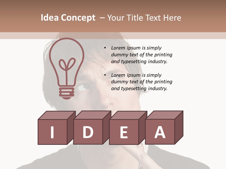 Copyspace Facial Comedy PowerPoint Template