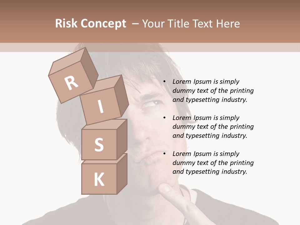 Copyspace Facial Comedy PowerPoint Template