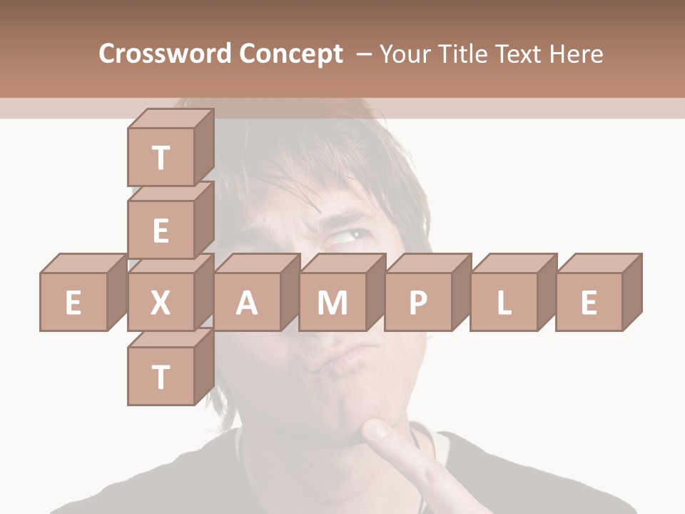 Copyspace Facial Comedy PowerPoint Template