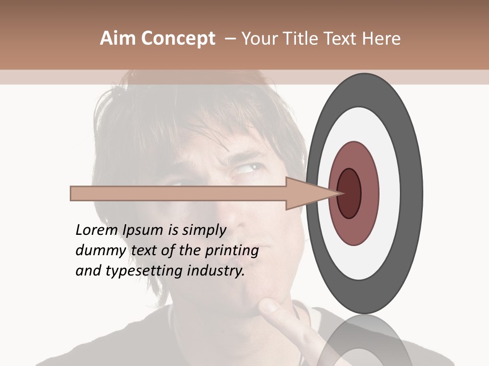 Copyspace Facial Comedy PowerPoint Template