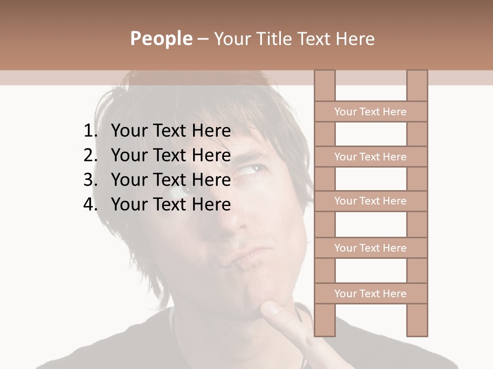 Copyspace Facial Comedy PowerPoint Template