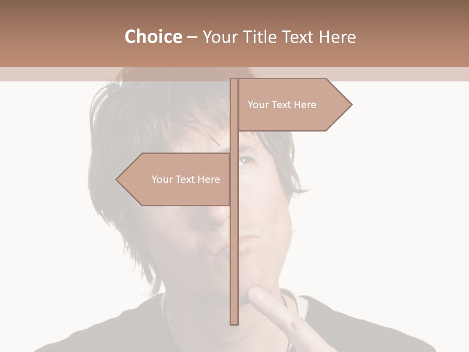 Copyspace Facial Comedy PowerPoint Template