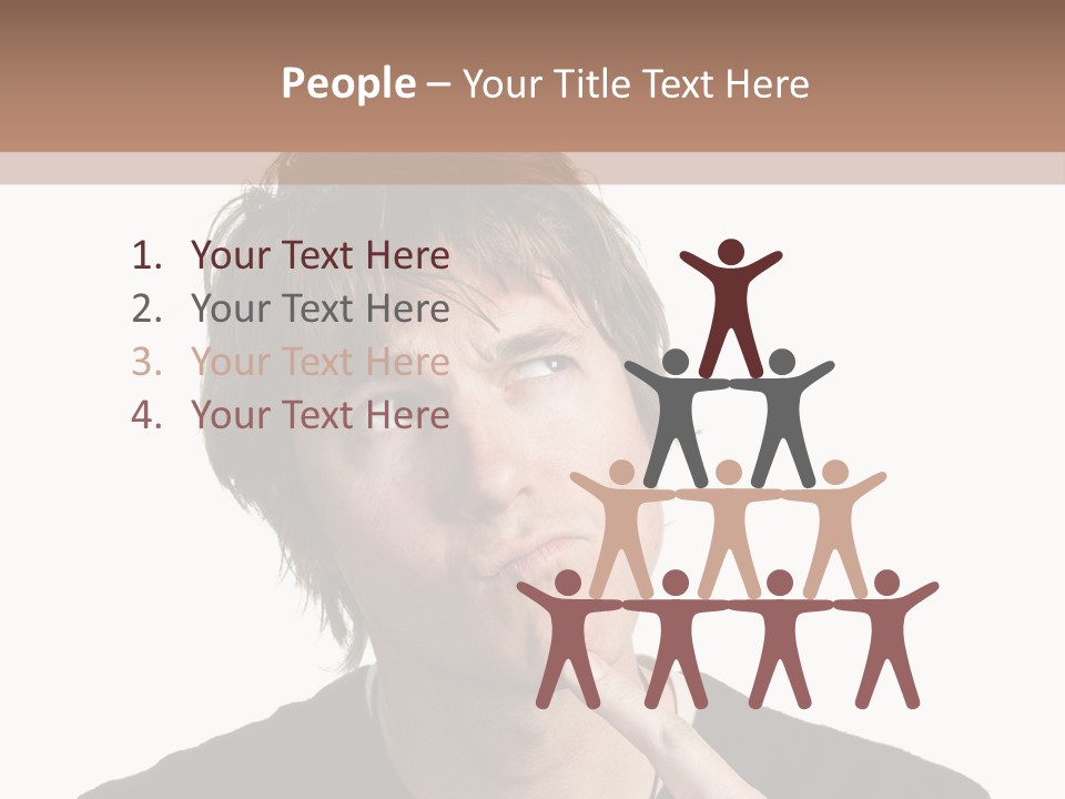 Copyspace Facial Comedy PowerPoint Template