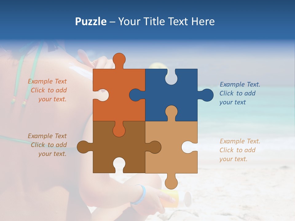 Cream Bodylotion Vacation PowerPoint Template