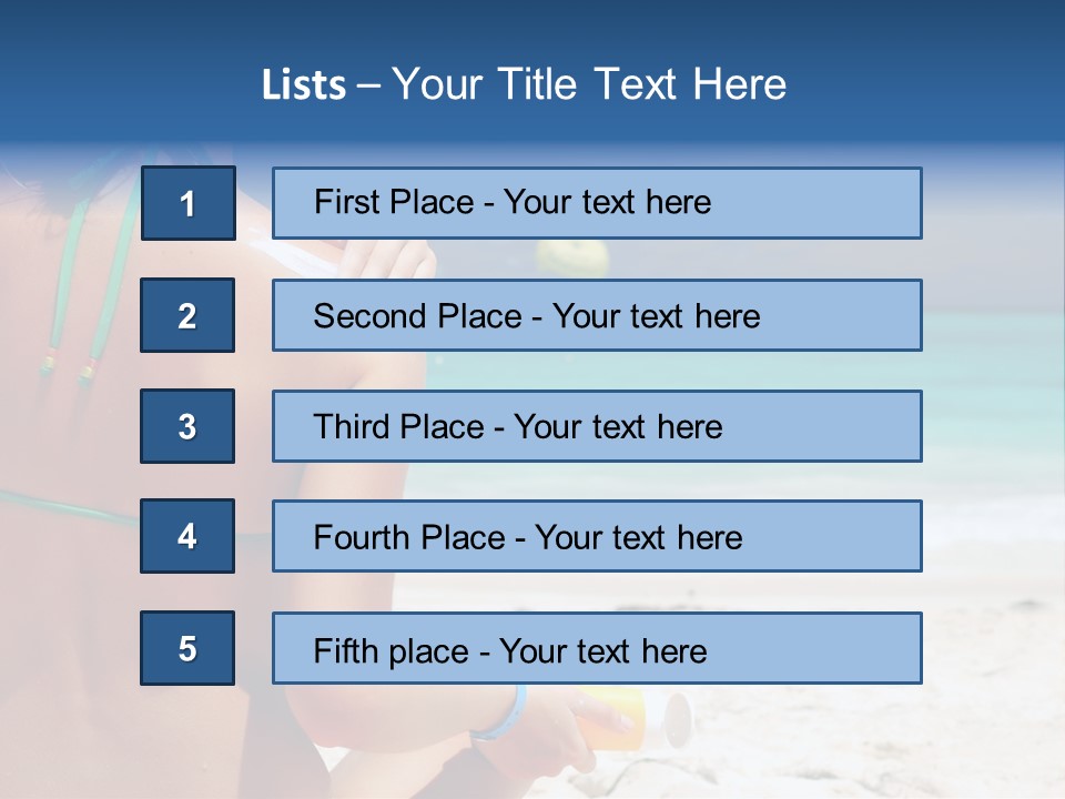 Cream Bodylotion Vacation PowerPoint Template