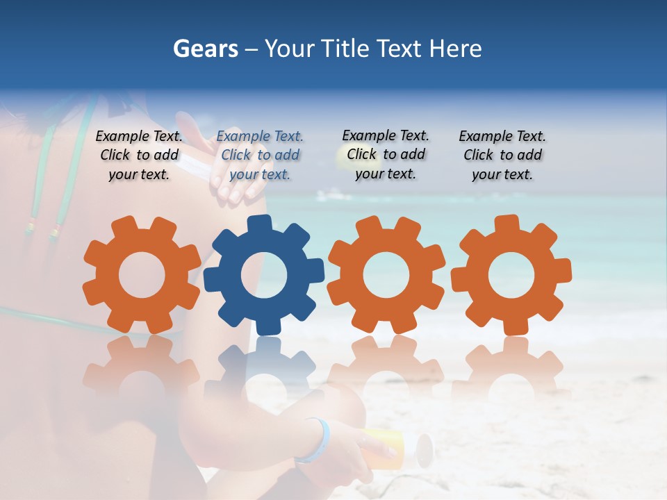 Cream Bodylotion Vacation PowerPoint Template