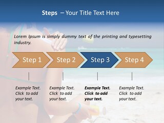 Cream Bodylotion Vacation PowerPoint Template