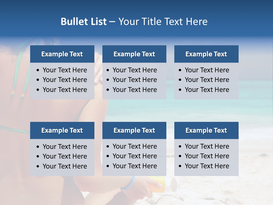 Cream Bodylotion Vacation PowerPoint Template