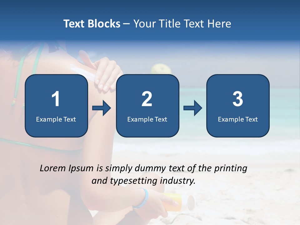 Cream Bodylotion Vacation PowerPoint Template