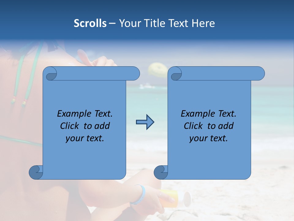 Cream Bodylotion Vacation PowerPoint Template
