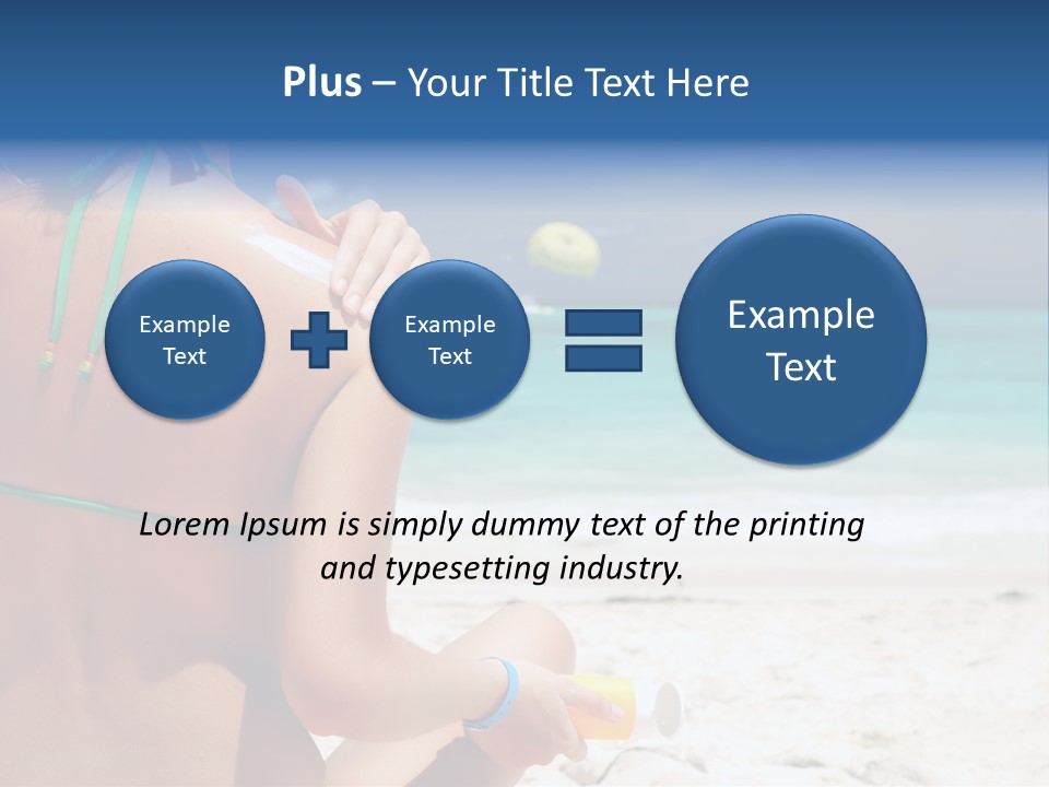 Cream Bodylotion Vacation PowerPoint Template