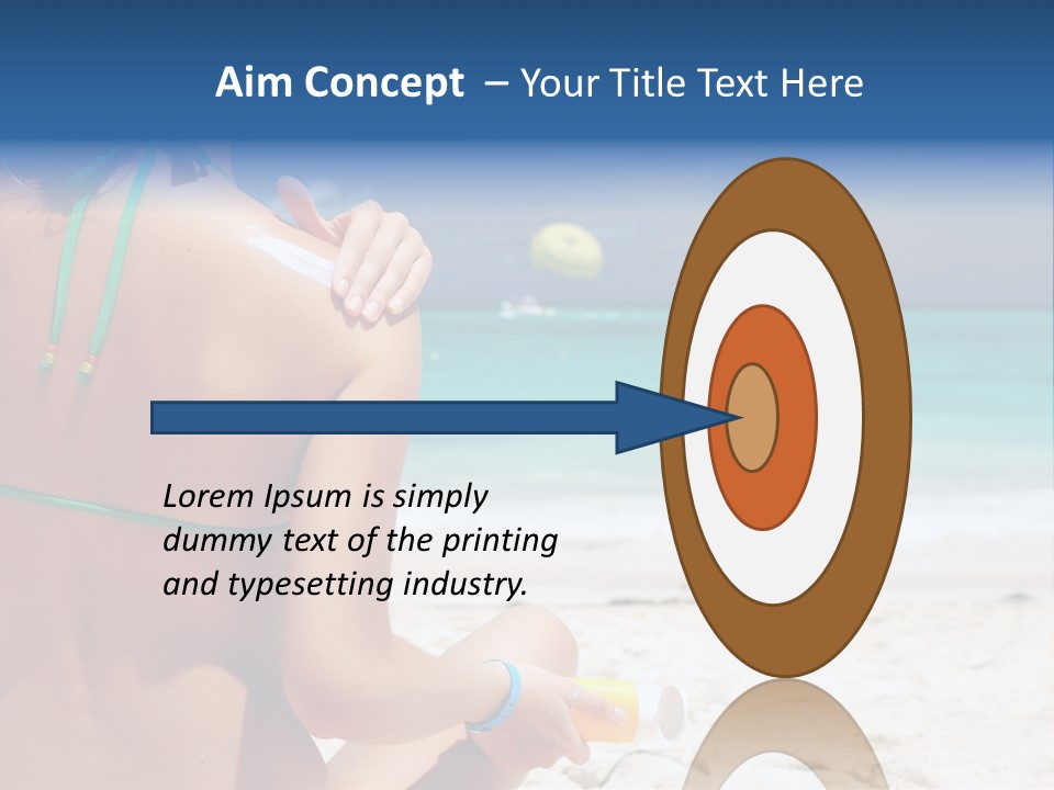 Cream Bodylotion Vacation PowerPoint Template