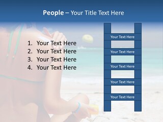 Cream Bodylotion Vacation PowerPoint Template