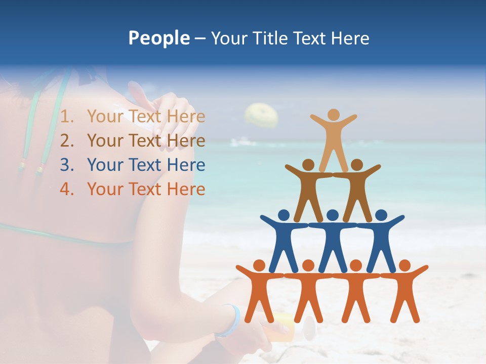 Cream Bodylotion Vacation PowerPoint Template