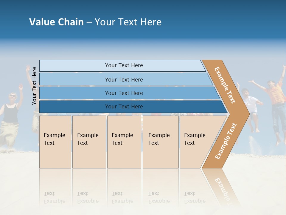 A Group Of People Jumping In The Air PowerPoint Template