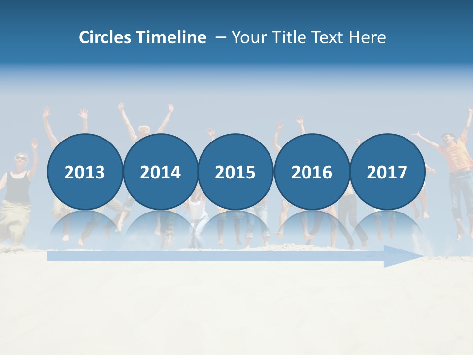 A Group Of People Jumping In The Air PowerPoint Template