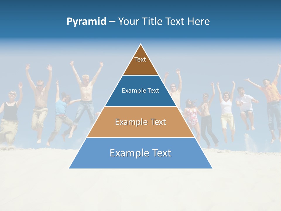 A Group Of People Jumping In The Air PowerPoint Template