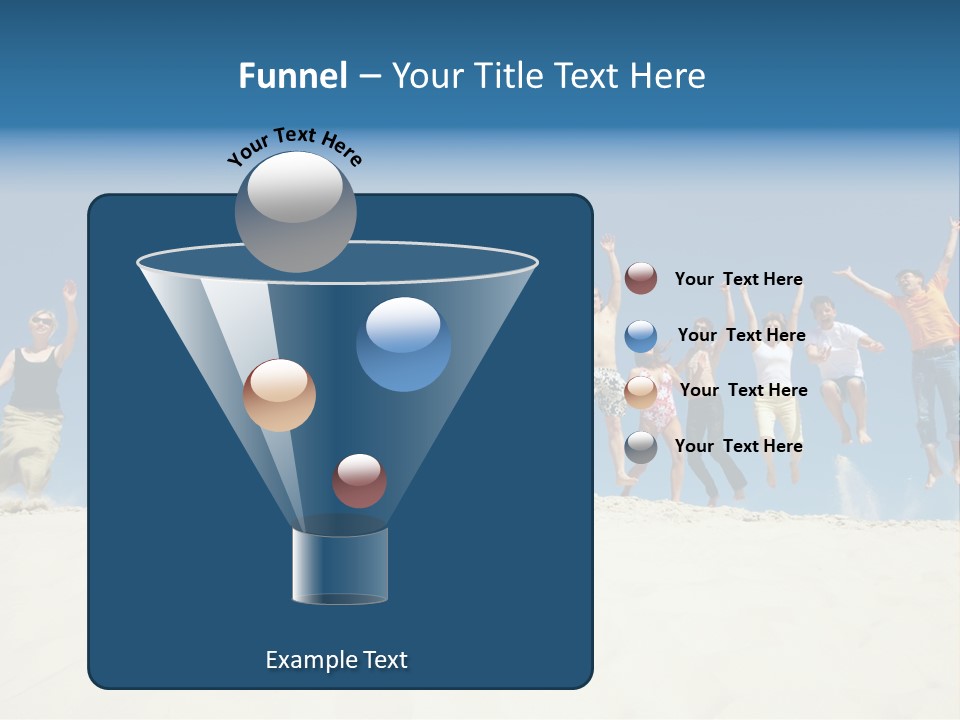 A Group Of People Jumping In The Air PowerPoint Template