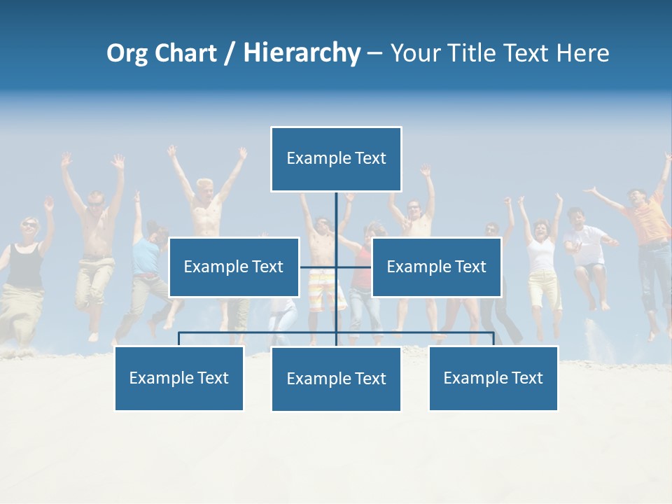 A Group Of People Jumping In The Air PowerPoint Template
