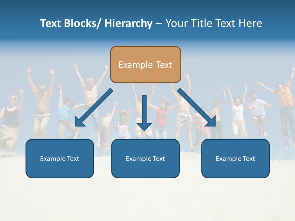 A Group Of People Jumping In The Air PowerPoint Template