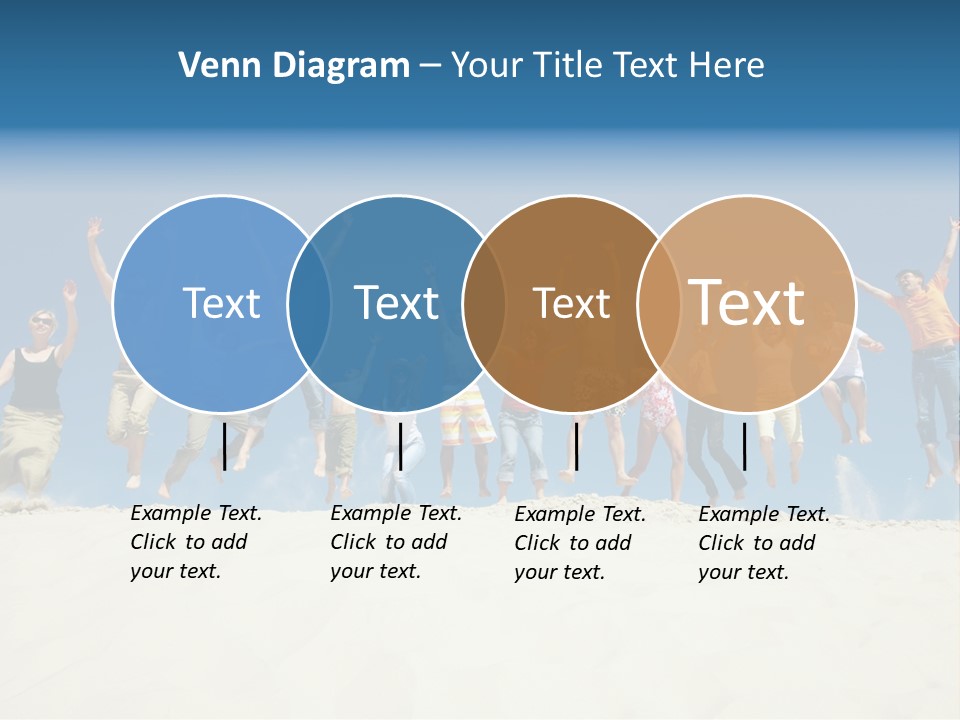 A Group Of People Jumping In The Air PowerPoint Template