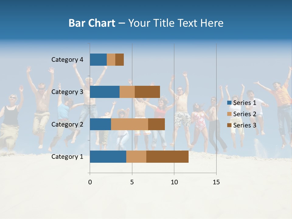 A Group Of People Jumping In The Air PowerPoint Template