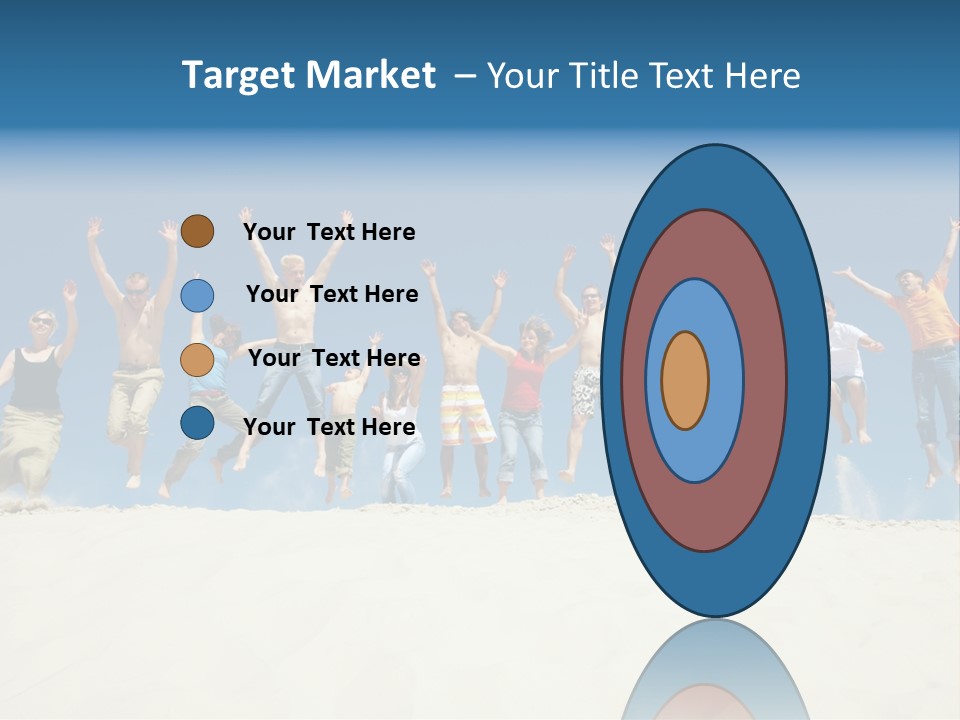 A Group Of People Jumping In The Air PowerPoint Template