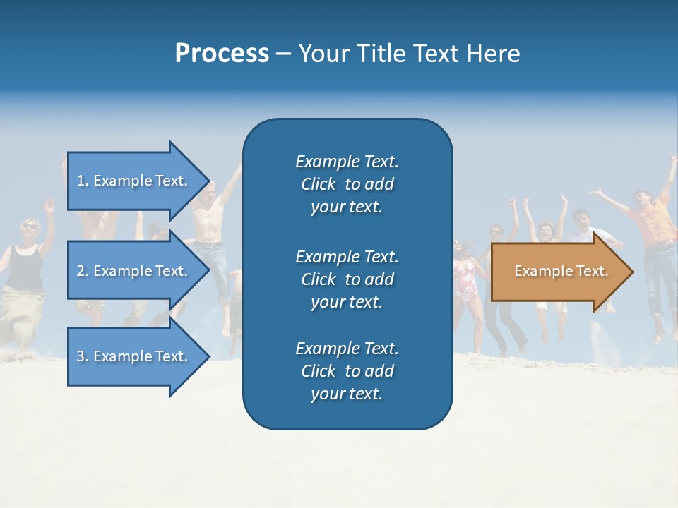 A Group Of People Jumping In The Air PowerPoint Template