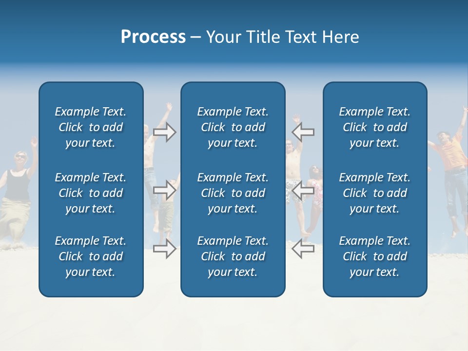 A Group Of People Jumping In The Air PowerPoint Template