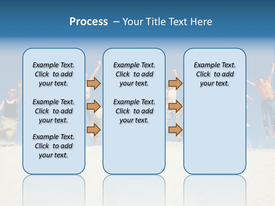 A Group Of People Jumping In The Air PowerPoint Template