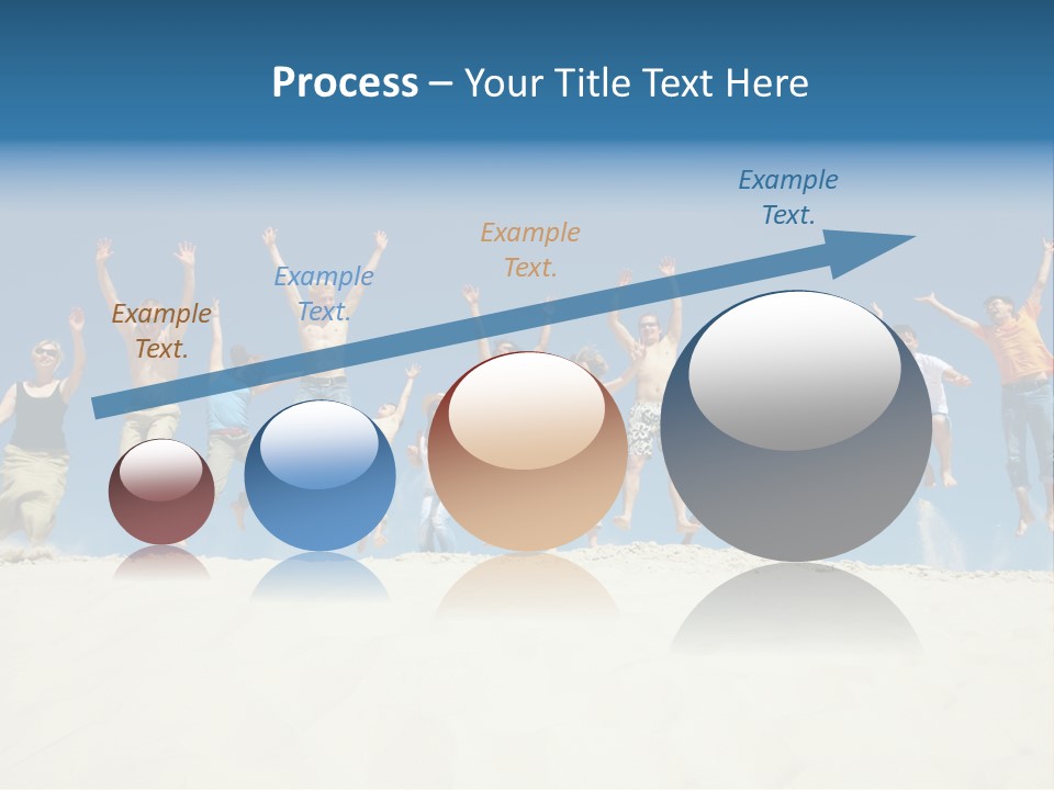 A Group Of People Jumping In The Air PowerPoint Template