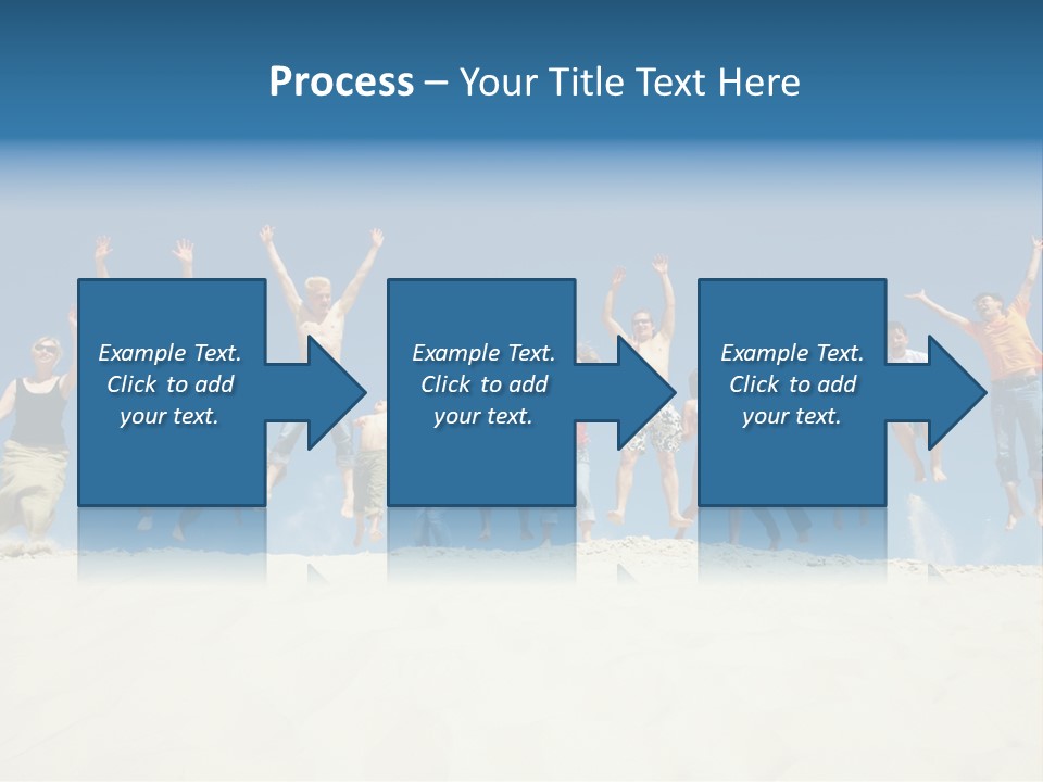 A Group Of People Jumping In The Air PowerPoint Template