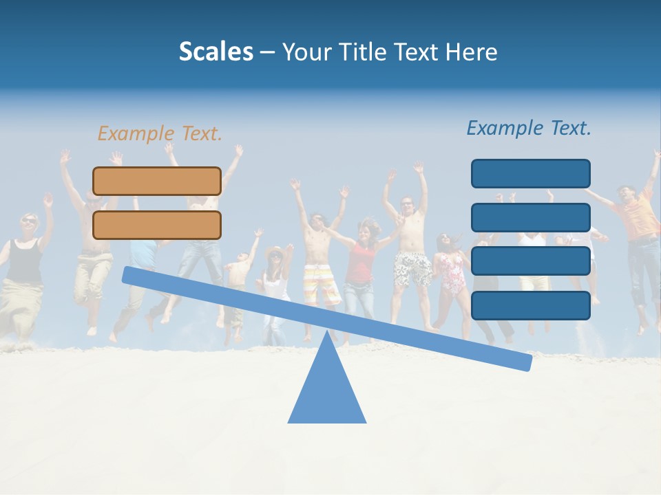 A Group Of People Jumping In The Air PowerPoint Template