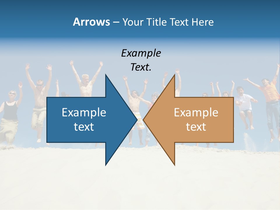 A Group Of People Jumping In The Air PowerPoint Template