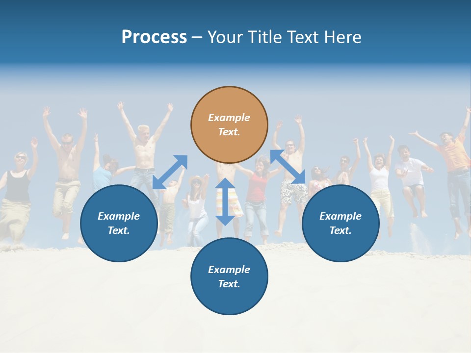 A Group Of People Jumping In The Air PowerPoint Template