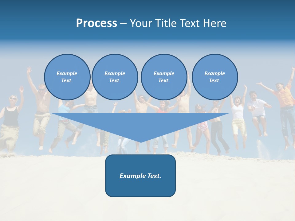 A Group Of People Jumping In The Air PowerPoint Template