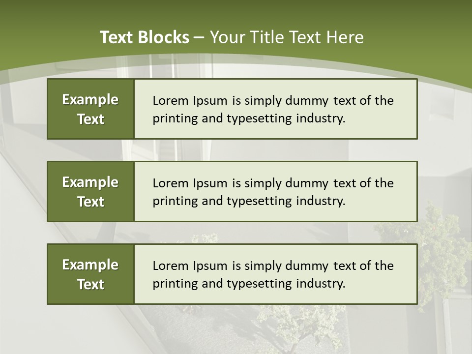 A White House With A Green Background Is Featured In This Presentation PowerPoint Template